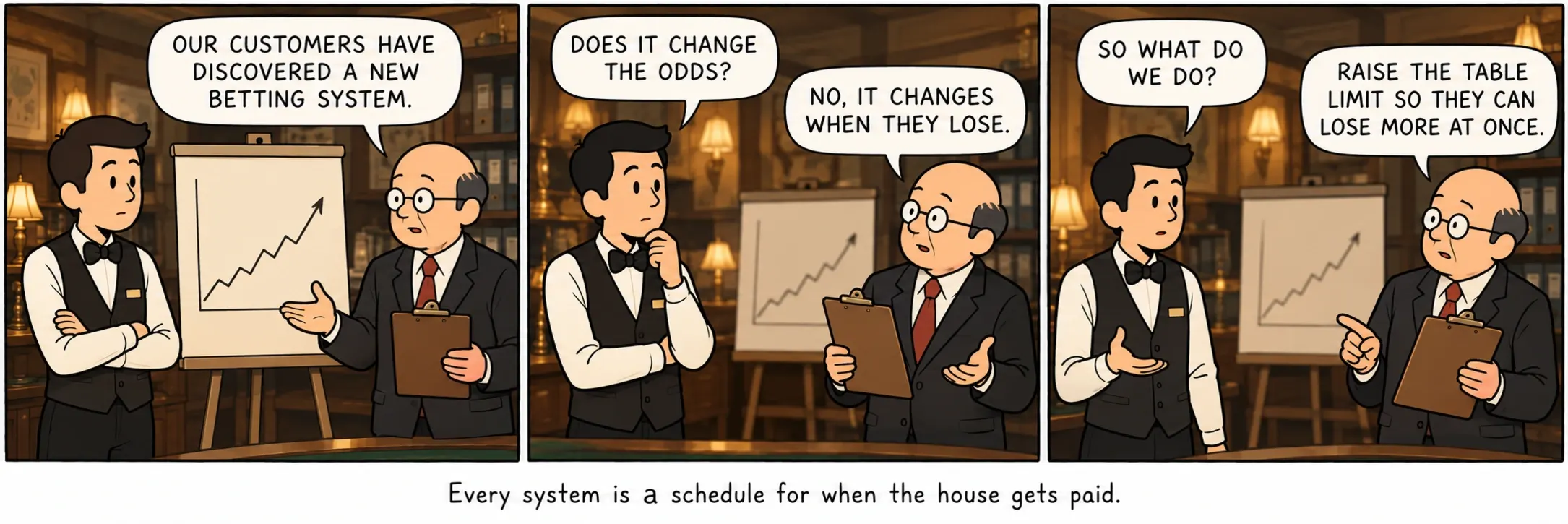 Hvert system er en tidsplan for, hvornår huset får sit.